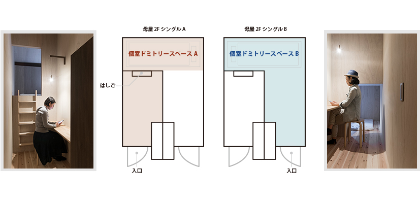 女性個室見取り図