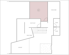 1F女性用ドミトリー 間取り図